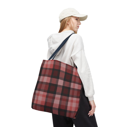 Cozy Plaid Tote Bag, Perfect for Fashionistas