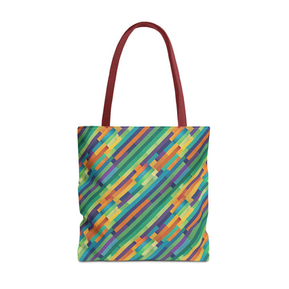 Vibrant Striped Tote Bag