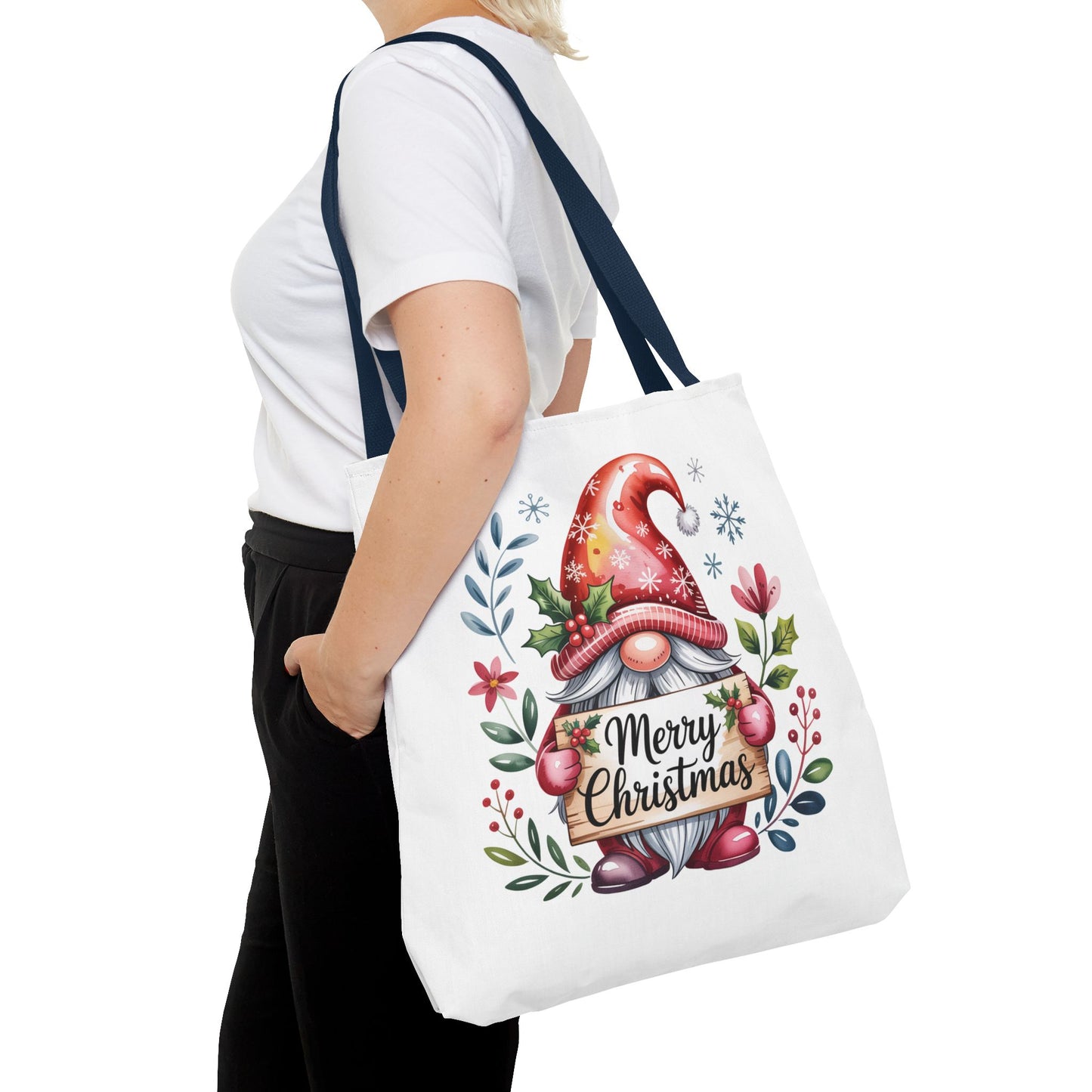 Festive Christmas Gnome Tote Bag