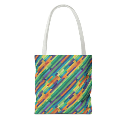 Vibrant Striped Tote Bag