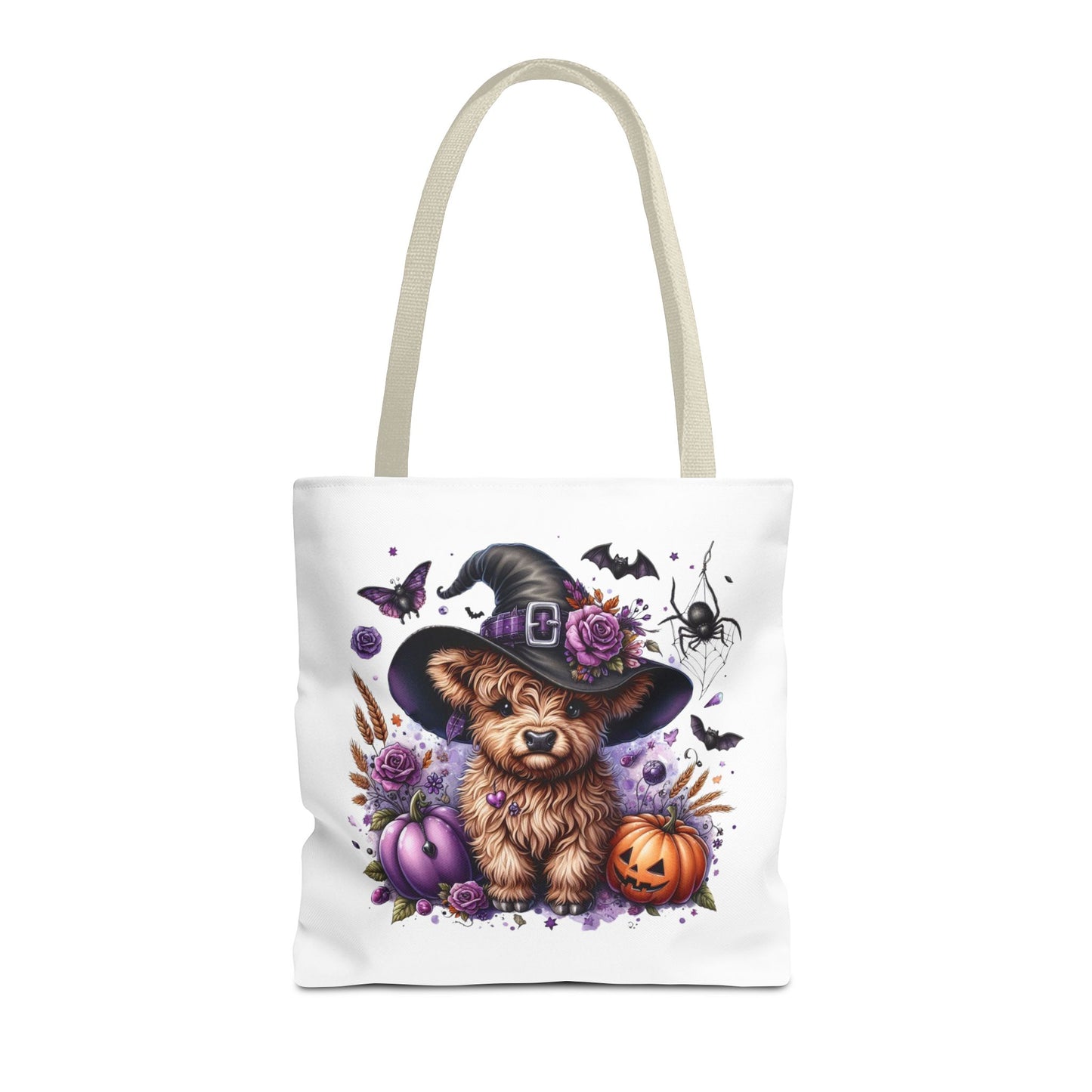 Halloween Cow Witch Tote Bag