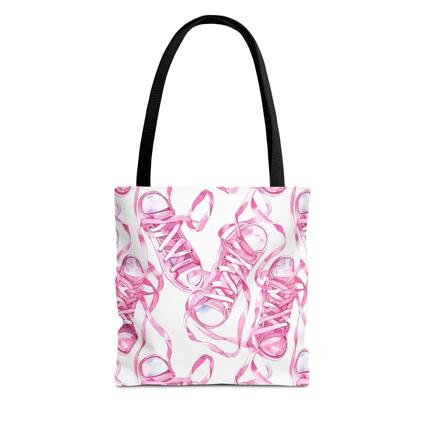 Cute Pink Sneakers Tote Bag for the Sports Lover