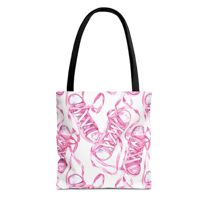 Cute Pink Sneakers Tote Bag for the Sports Lover