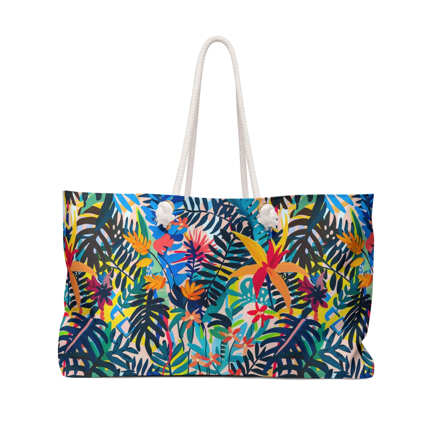 Tropical Leaves Weekender Beach Bag
