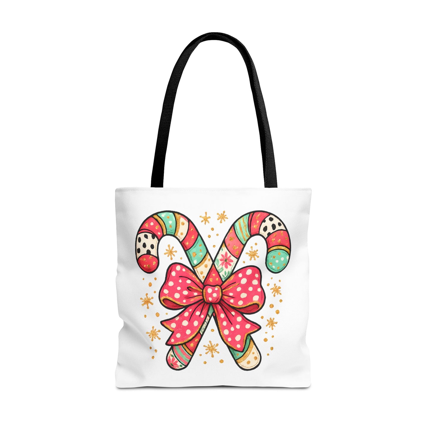 Candy Cane Holiday Tote Bag