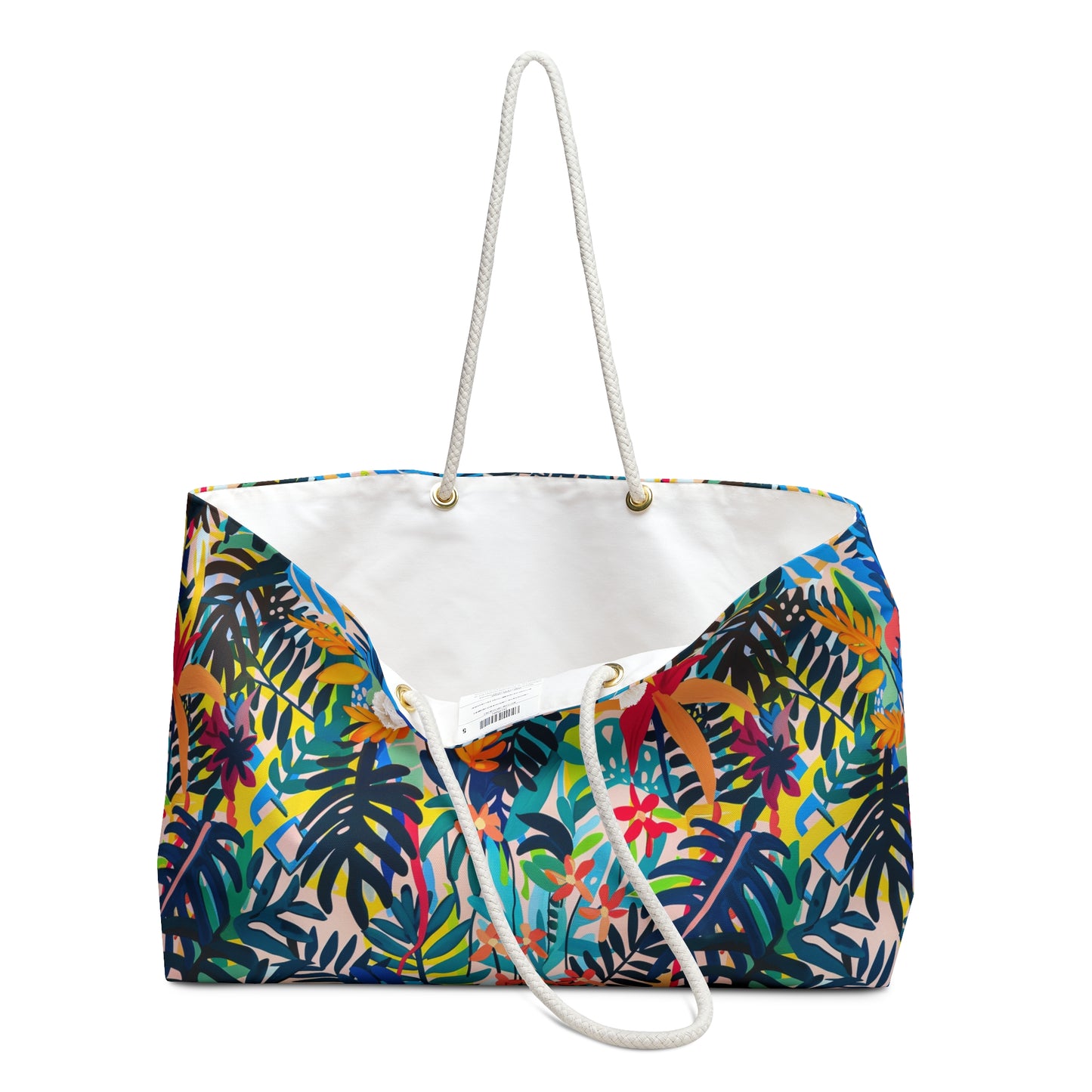 Tropical Leaves Weekender Beach Bag