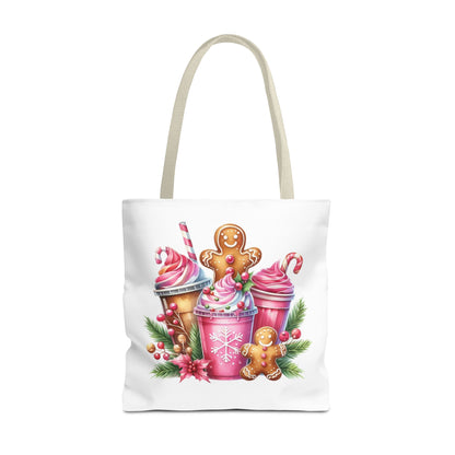 Gingerbread Holiday Tote Bag for Holiday Shopping