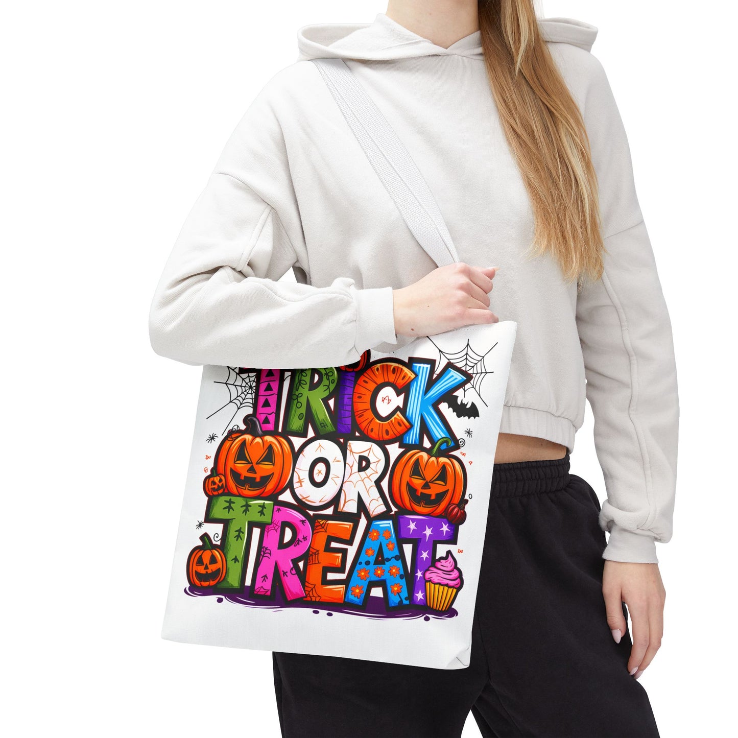 Halloween Trick or Treat Tote Bag, Spooky Gift