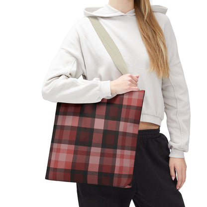 Cozy Plaid Tote Bag, Perfect for Fashionistas