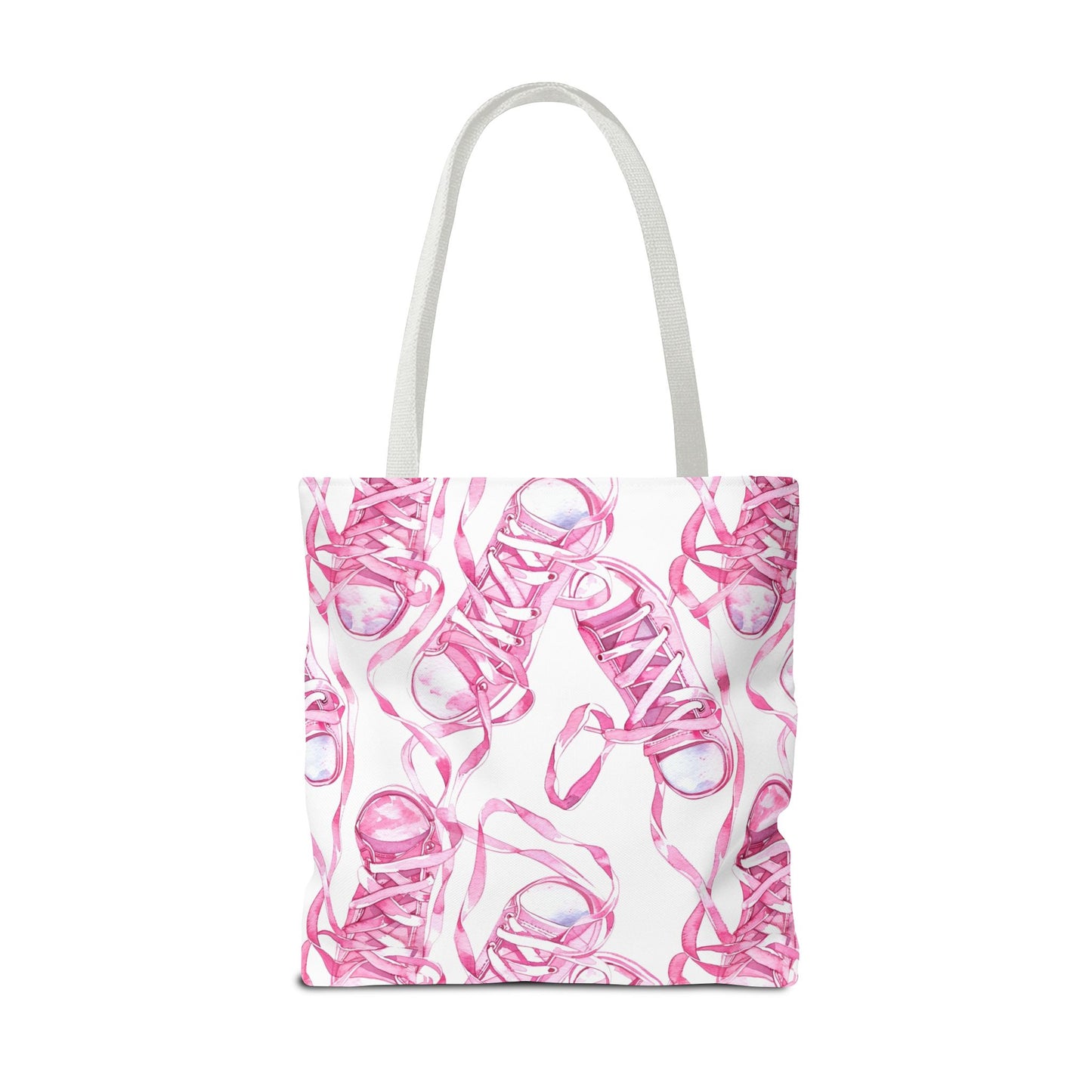Cute Pink Sneakers Tote Bag for the Sports Lover