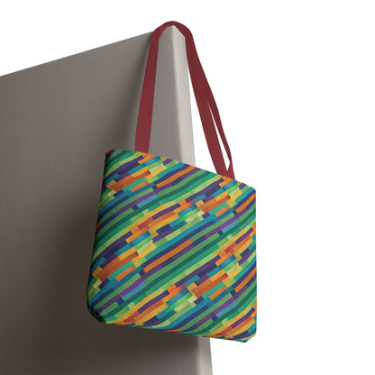 Vibrant Striped Tote Bag