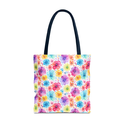 Vibrant Floral Tote Bag, Perfect Gift for Mother's Day, Bright Summer Accessory