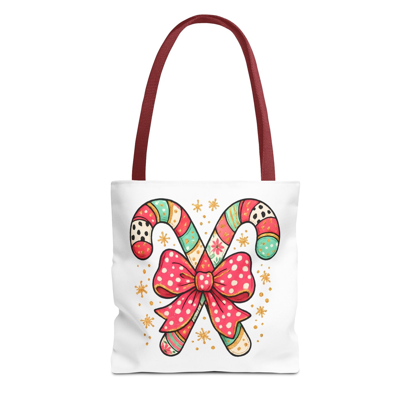 Candy Cane Holiday Tote Bag
