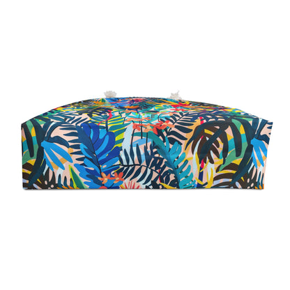 Tropical Leaves Weekender Beach Bag