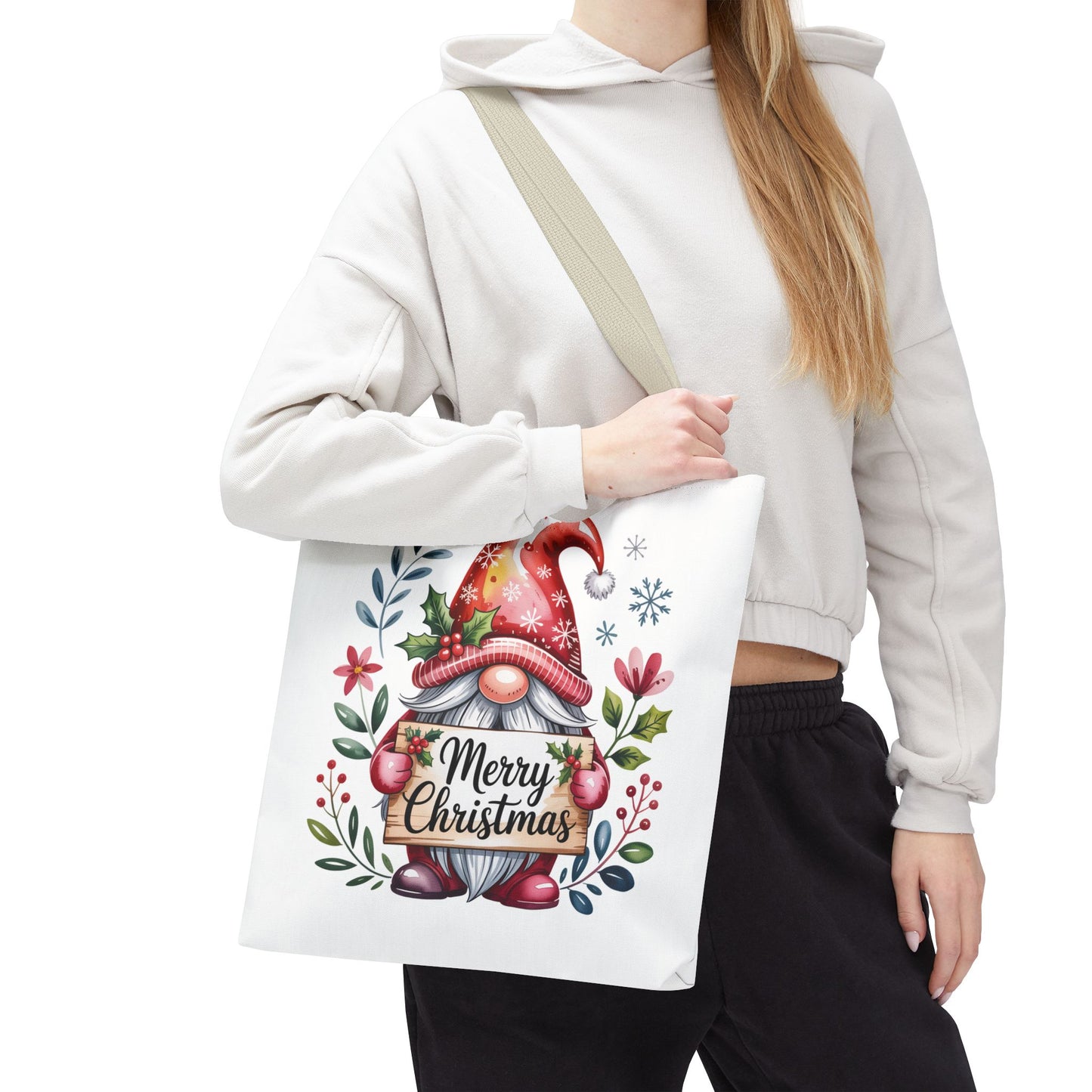Festive Christmas Gnome Tote Bag