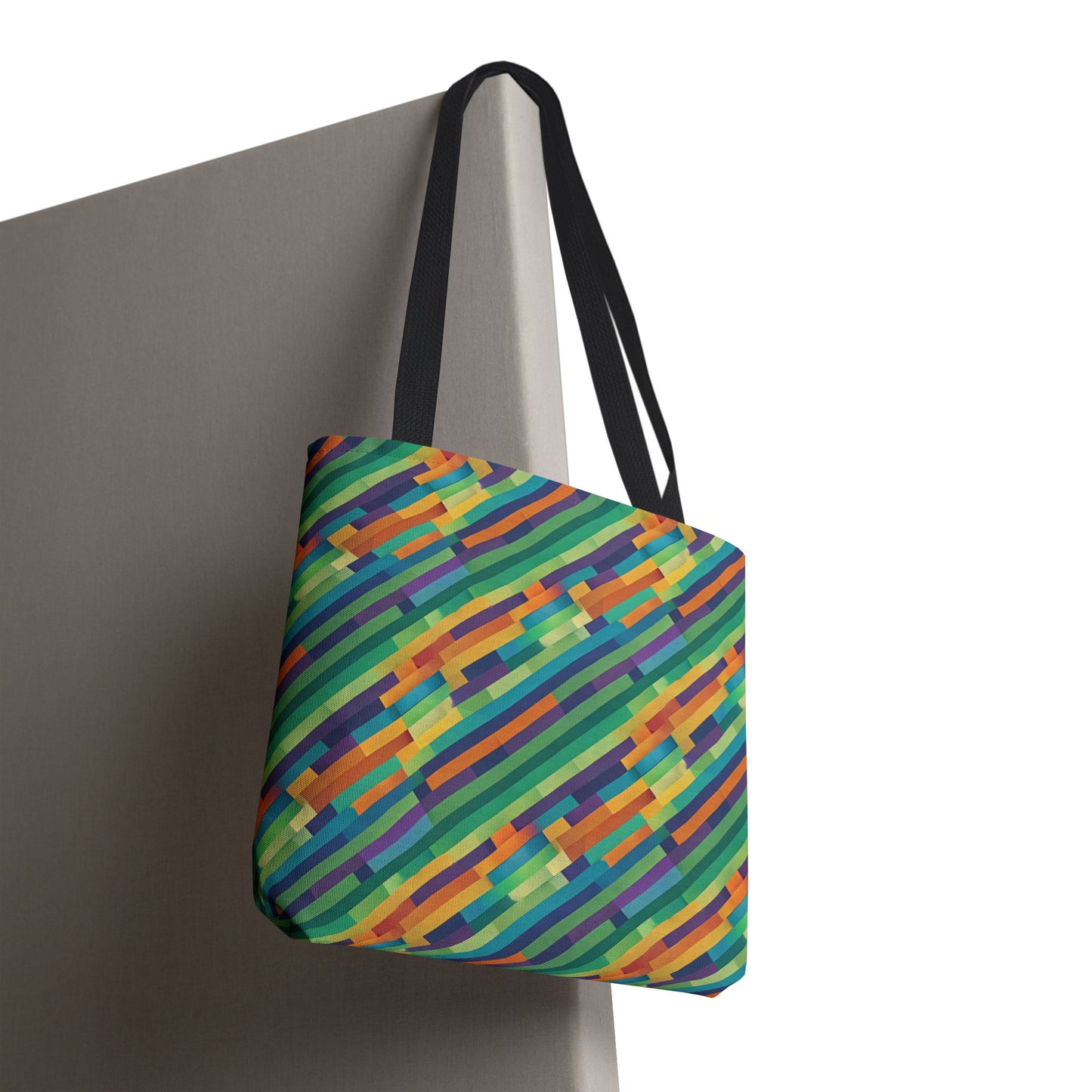Vibrant Striped Tote Bag