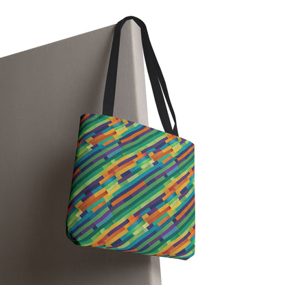 Vibrant Striped Tote Bag