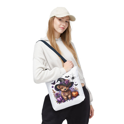 Halloween Cow Witch Tote Bag