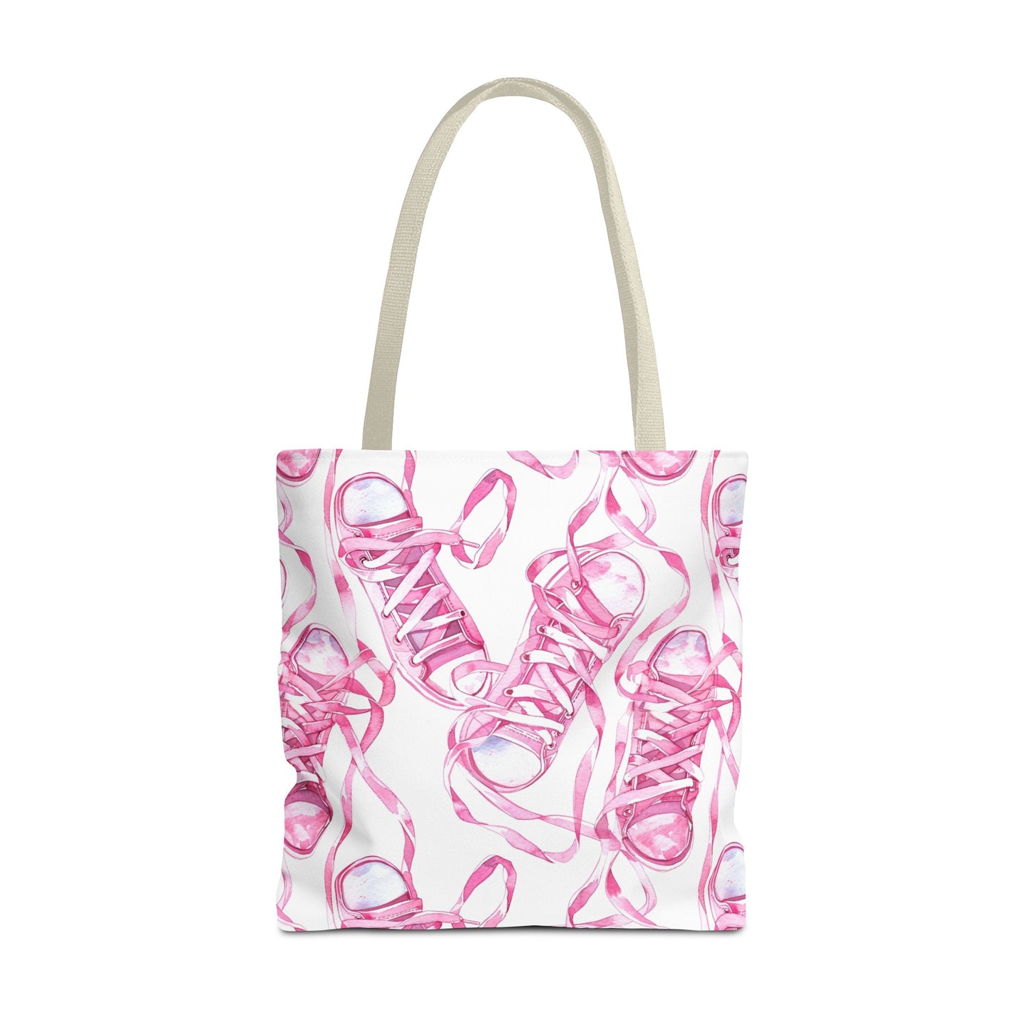 Cute Pink Sneakers Tote Bag for the Sports Lover