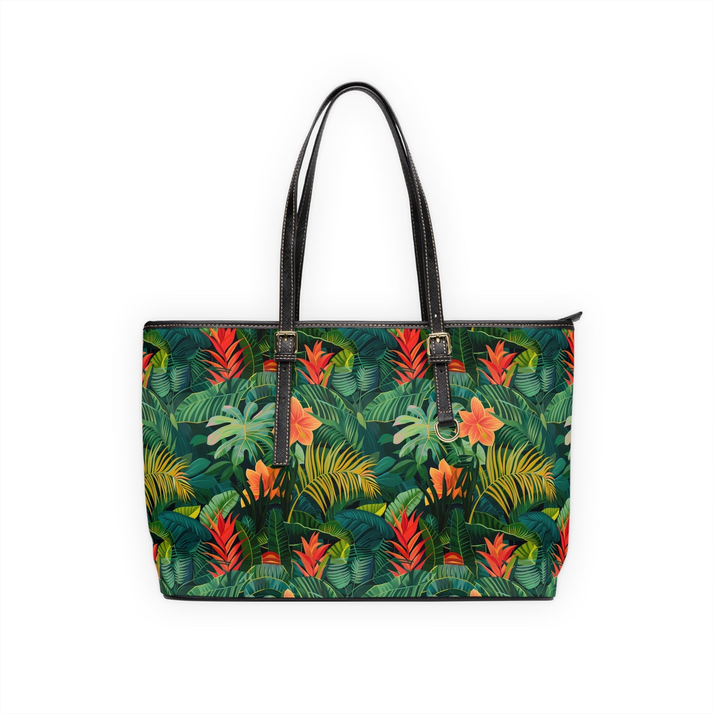 Vibrant Jungle Print Shoulder Bag