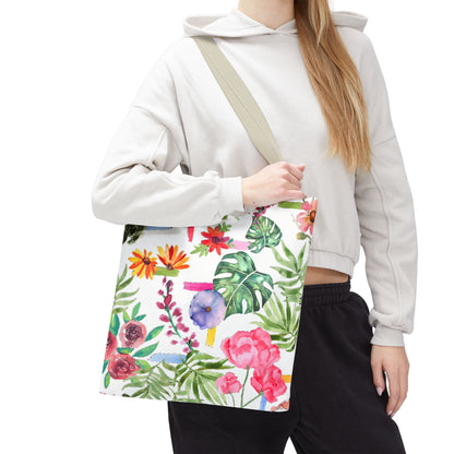 Floral Print Tote Bag