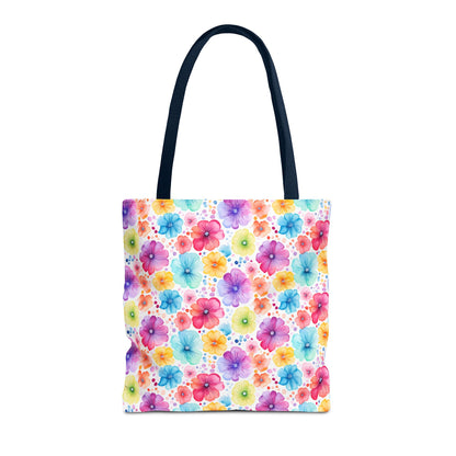 Vibrant Floral Tote Bag, Perfect Gift for Mother's Day, Bright Summer Accessory