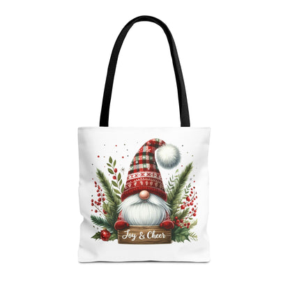 Christmas Gnome Tote Bag - Joy & Cheer Holiday Shopper