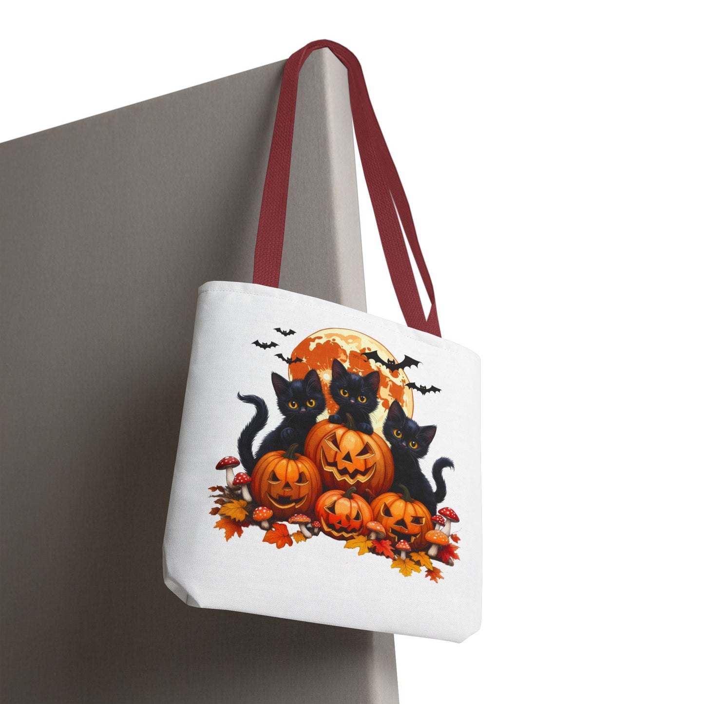Halloween Cat Tote Bag, Trick or Treat Bag