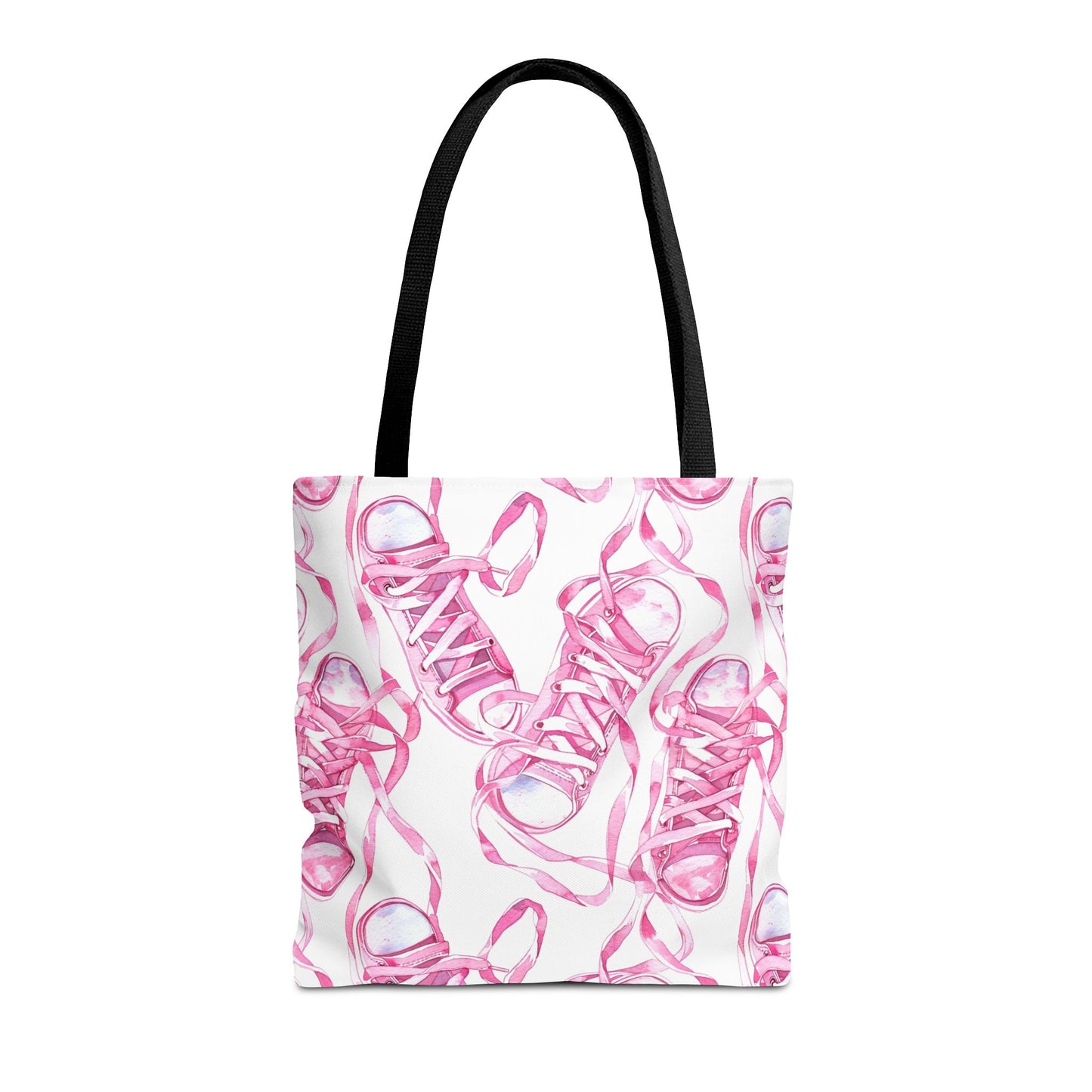 Cute Pink Sneakers Tote Bag for the Sports Lover