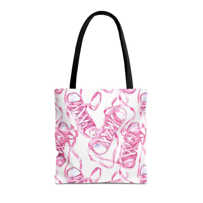 Cute Pink Sneakers Tote Bag for the Sports Lover