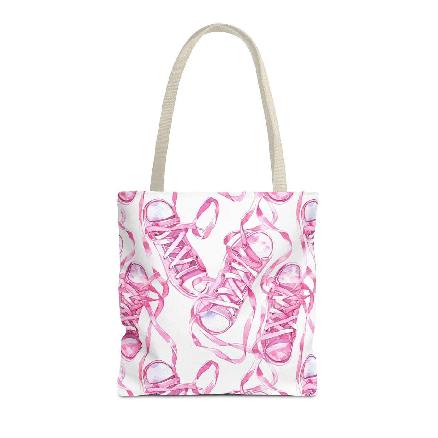 Cute Pink Sneakers Tote Bag for the Sports Lover