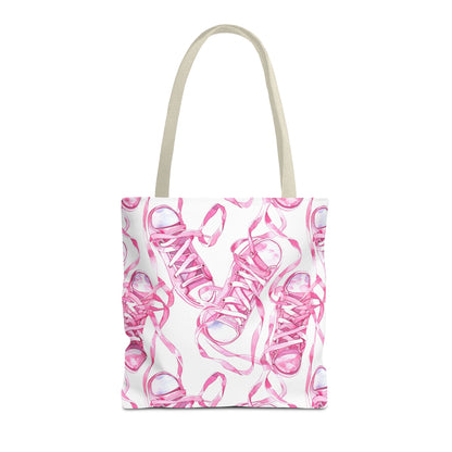 Cute Pink Sneakers Tote Bag for the Sports Lover