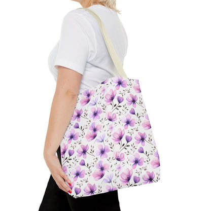 Watercolor Floral Tote Bag