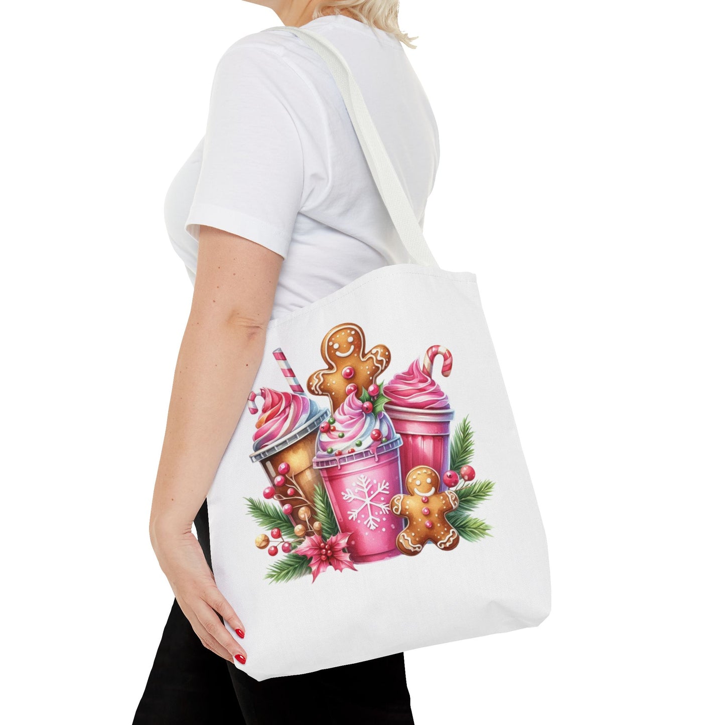 Gingerbread Holiday Tote Bag for Holiday Shopping