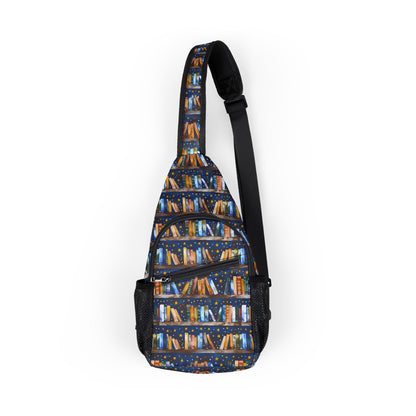 Colorful Library Chest Bag for Book Lovers, Perfect for Daily Use