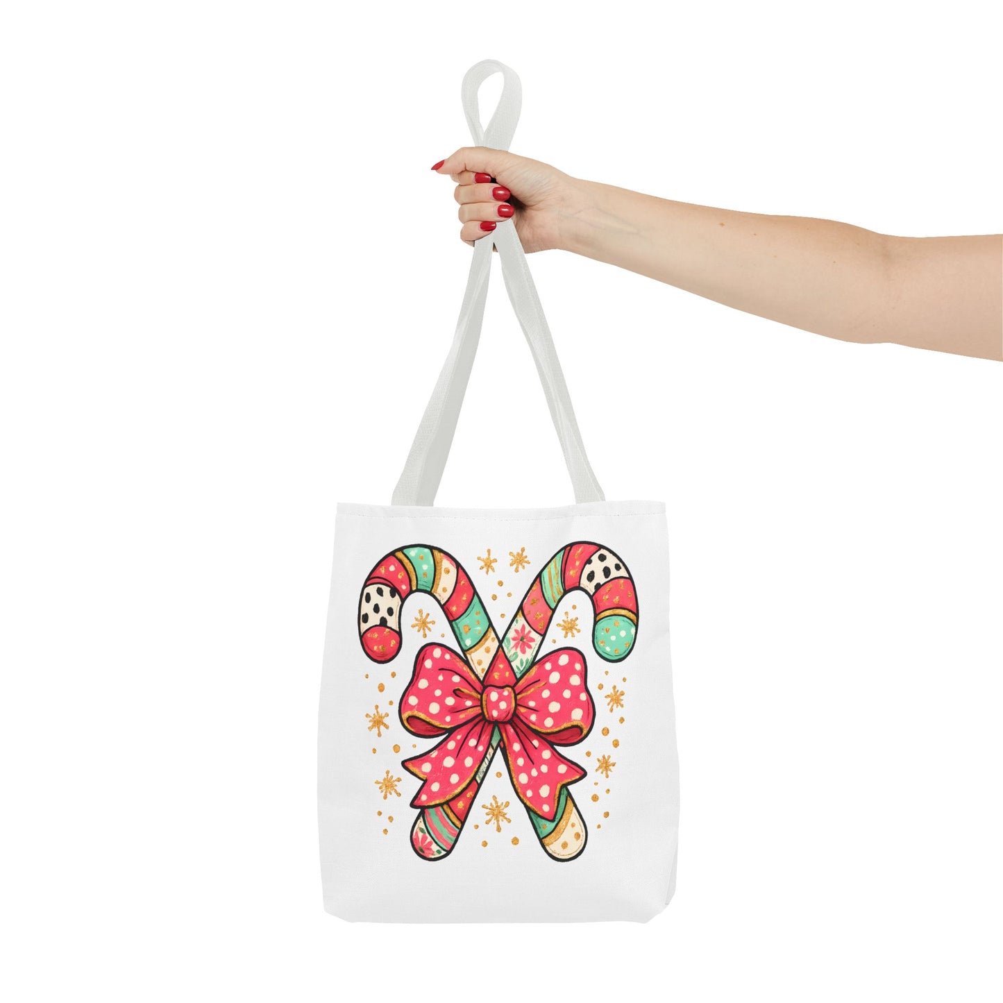 Candy Cane Holiday Tote Bag