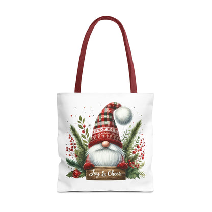 Christmas Gnome Tote Bag - Joy & Cheer Holiday Shopper