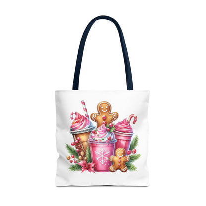 Gingerbread Holiday Tote Bag for Holiday Shopping