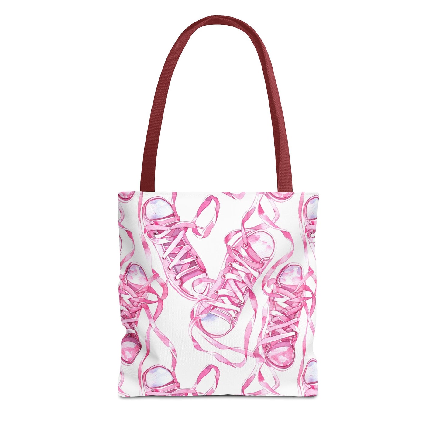 Cute Pink Sneakers Tote Bag for the Sports Lover