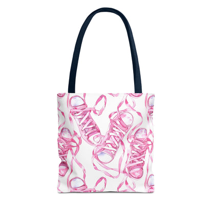 Cute Pink Sneakers Tote Bag for the Sports Lover