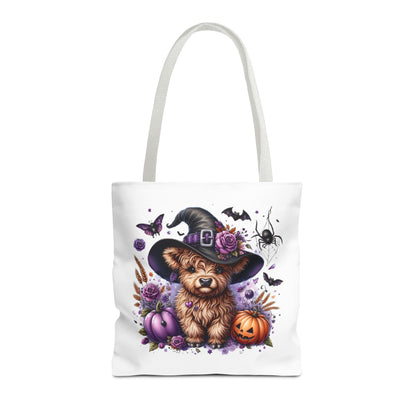 Halloween Cow Witch Tote Bag