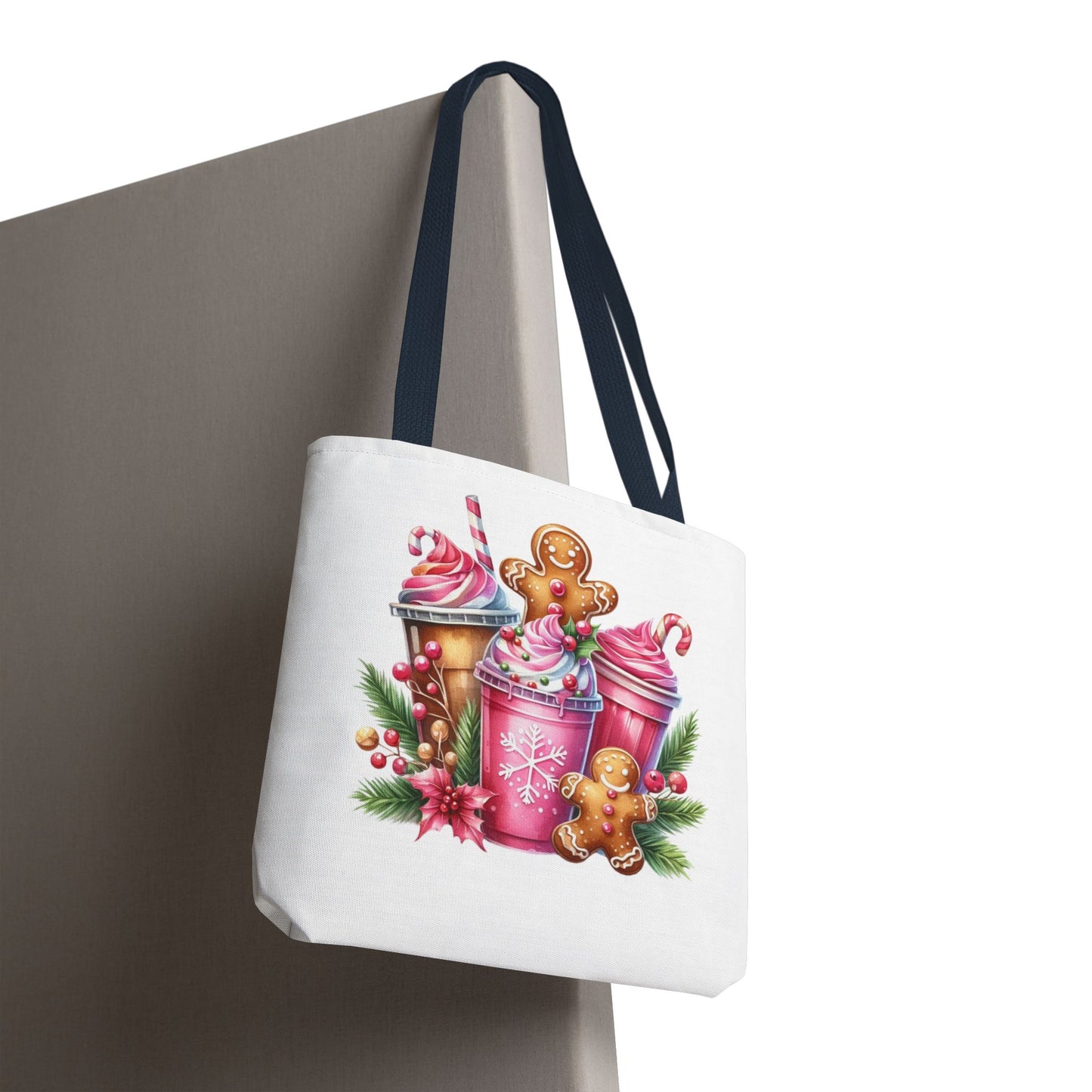 Gingerbread Holiday Tote Bag for Holiday Shopping