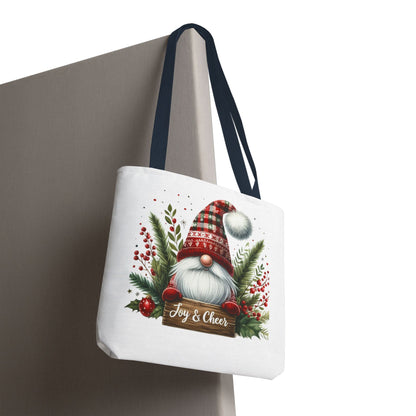 Christmas Gnome Tote Bag - Joy & Cheer Holiday Shopper