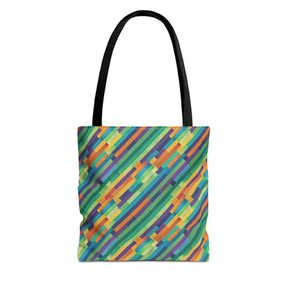 Vibrant Striped Tote Bag