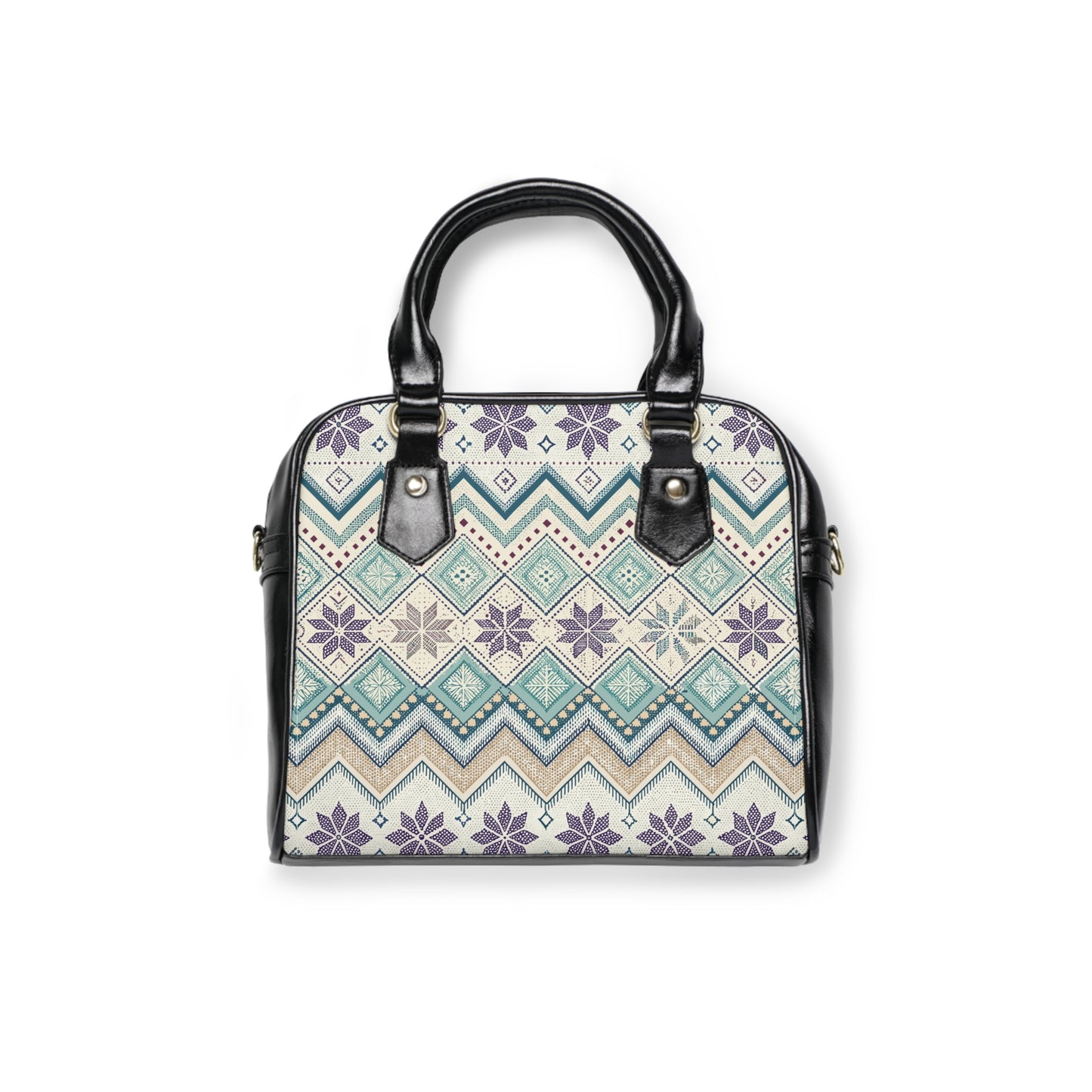 Nordic Chevron Shoulder Handbag