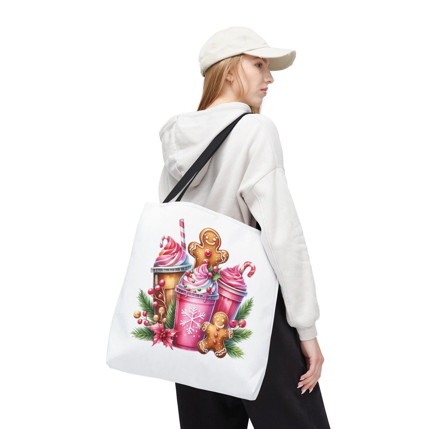 Gingerbread Holiday Tote Bag for Holiday Shopping