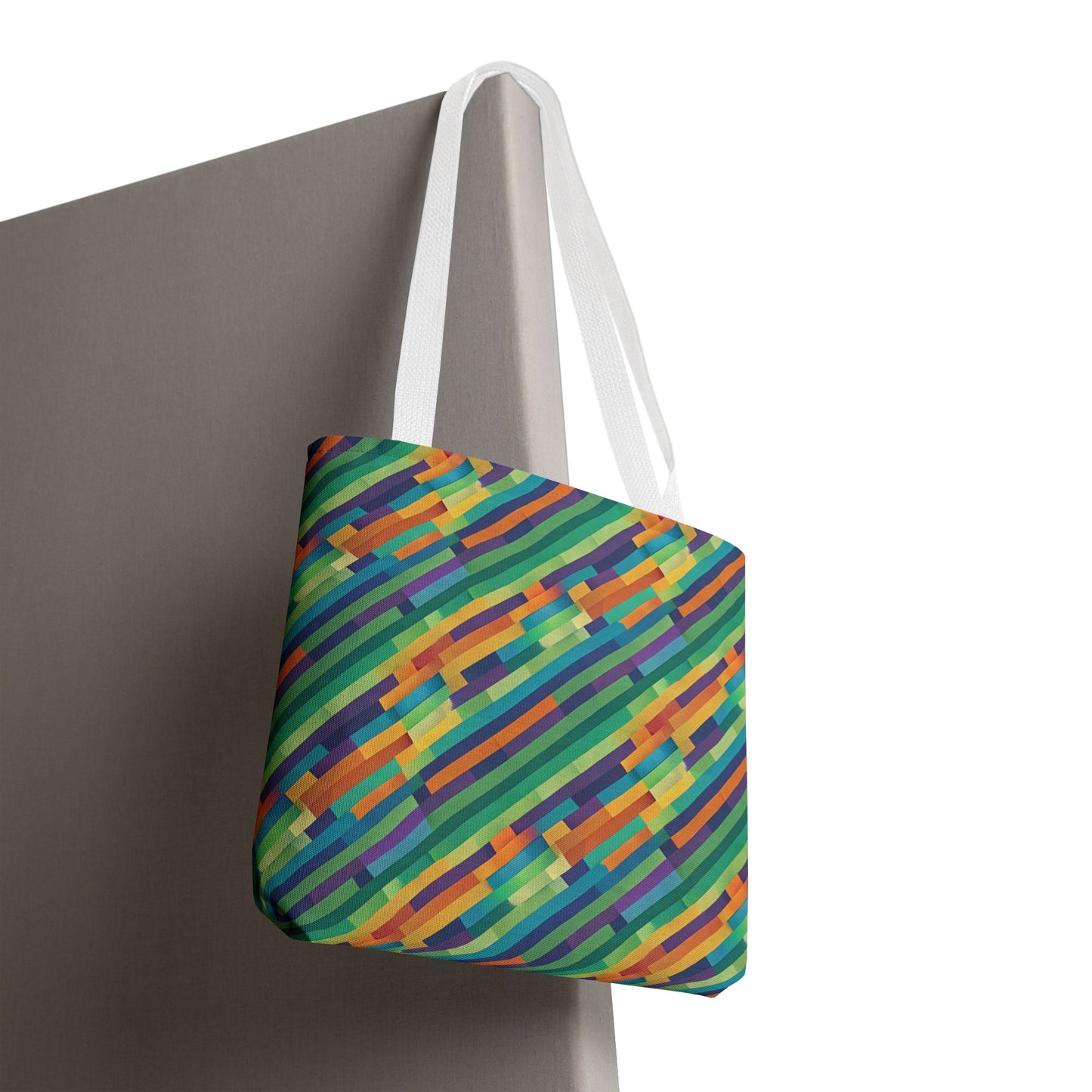 Vibrant Striped Tote Bag
