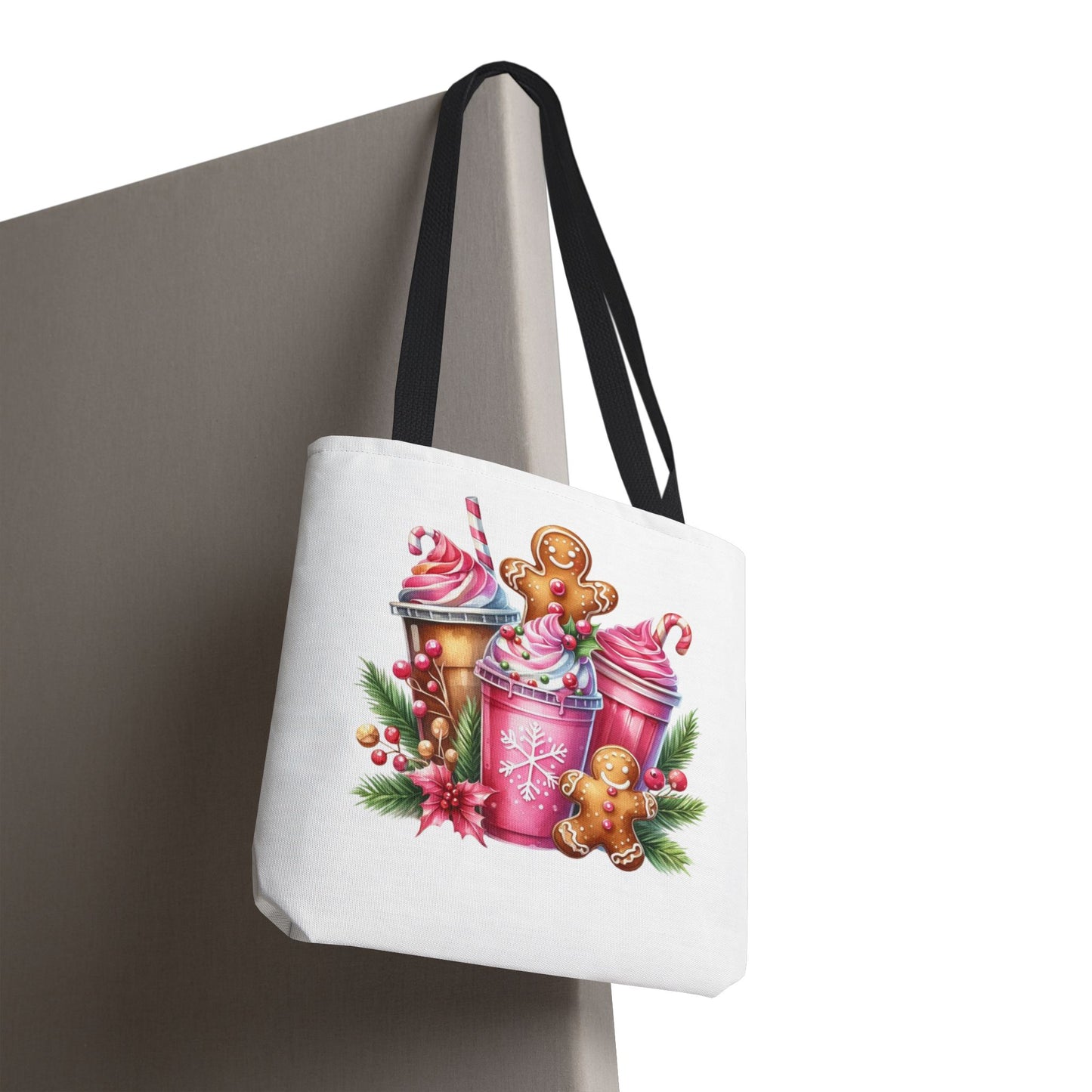 Gingerbread Holiday Tote Bag for Holiday Shopping