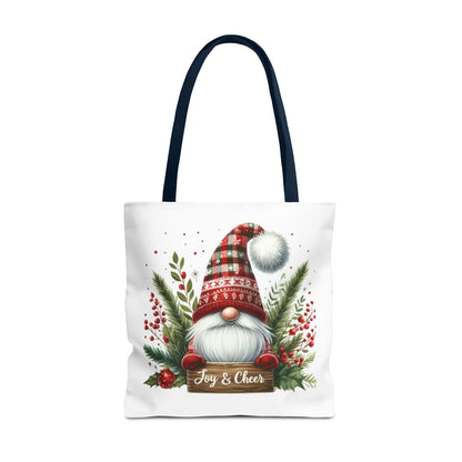 Christmas Gnome Tote Bag - Joy & Cheer Holiday Shopper