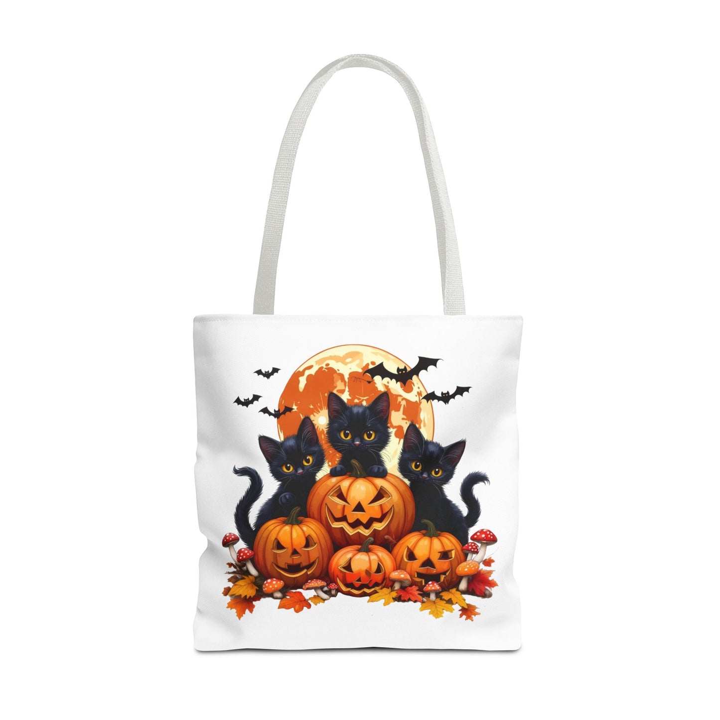 Halloween Cat Tote Bag, Trick or Treat Bag